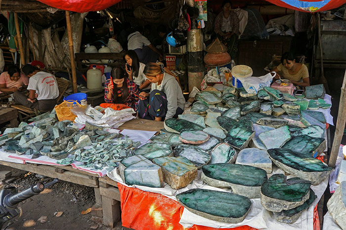 artisanat Mandalay pierres de jade